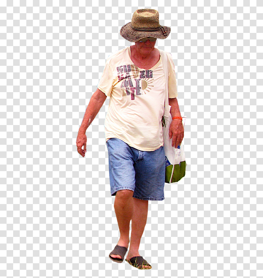 Old Men Beach People, Clothing, Person, Hat, Sleeve Transparent Png