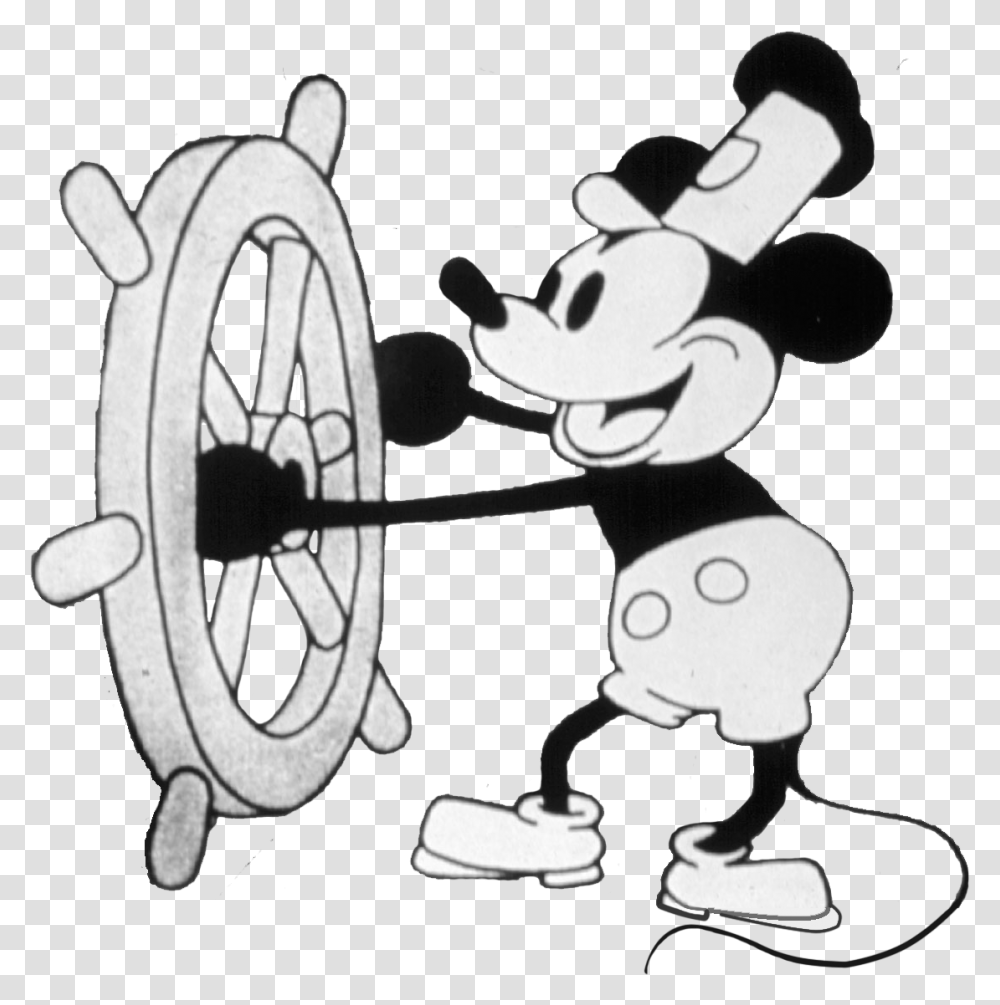 Old Mickey Mouse Drawing At Getdrawings Mickey Mouse Steering Boat, Machine, Wheel, Spoke, Volleyball Transparent Png