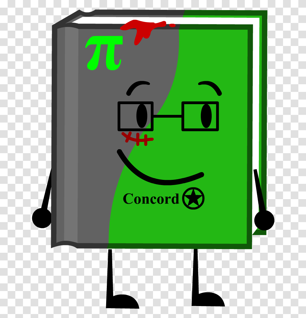 Old Microphone Bfdi Book, Green, Number Transparent Png