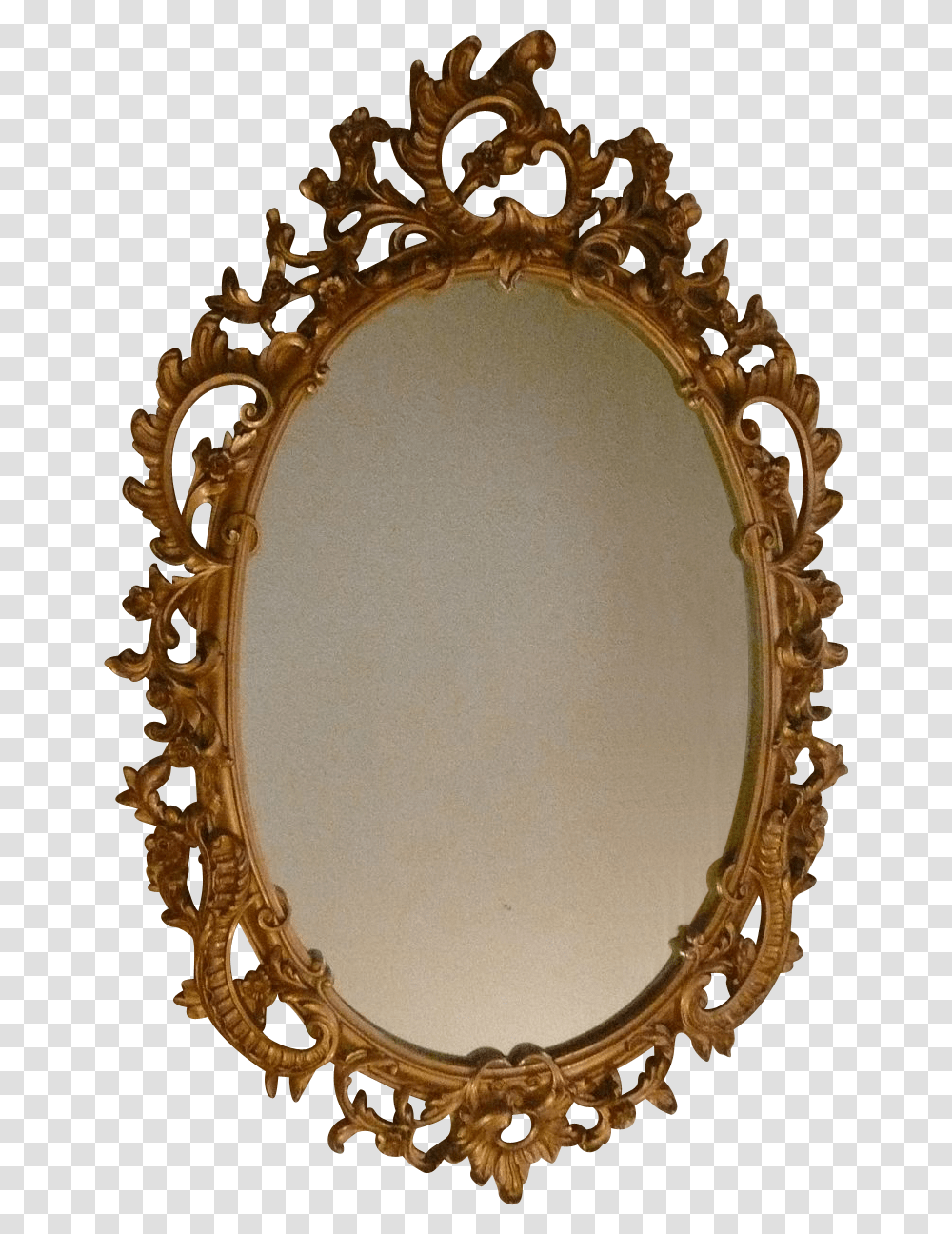 Old Mirror Background, Oval Transparent Png