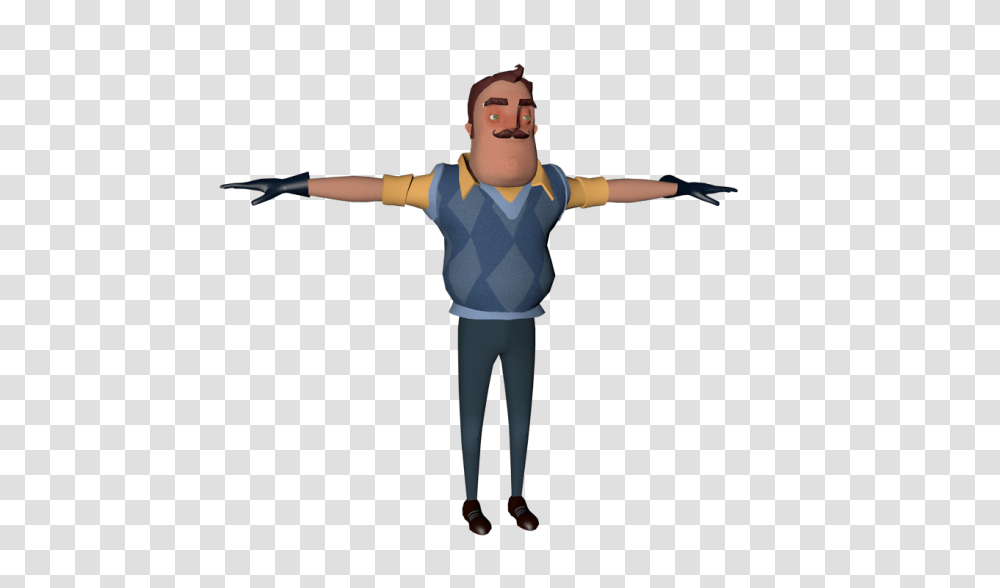 Old Neighbor Found In The Modkit Helloneighborgame, Person, Sleeve, Portrait Transparent Png