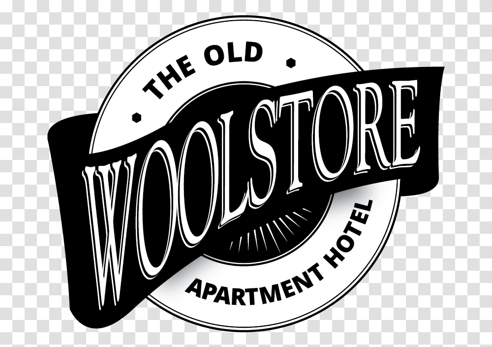 Old Old Woolstore Logo, Symbol, Label, Text, Beverage Transparent Png