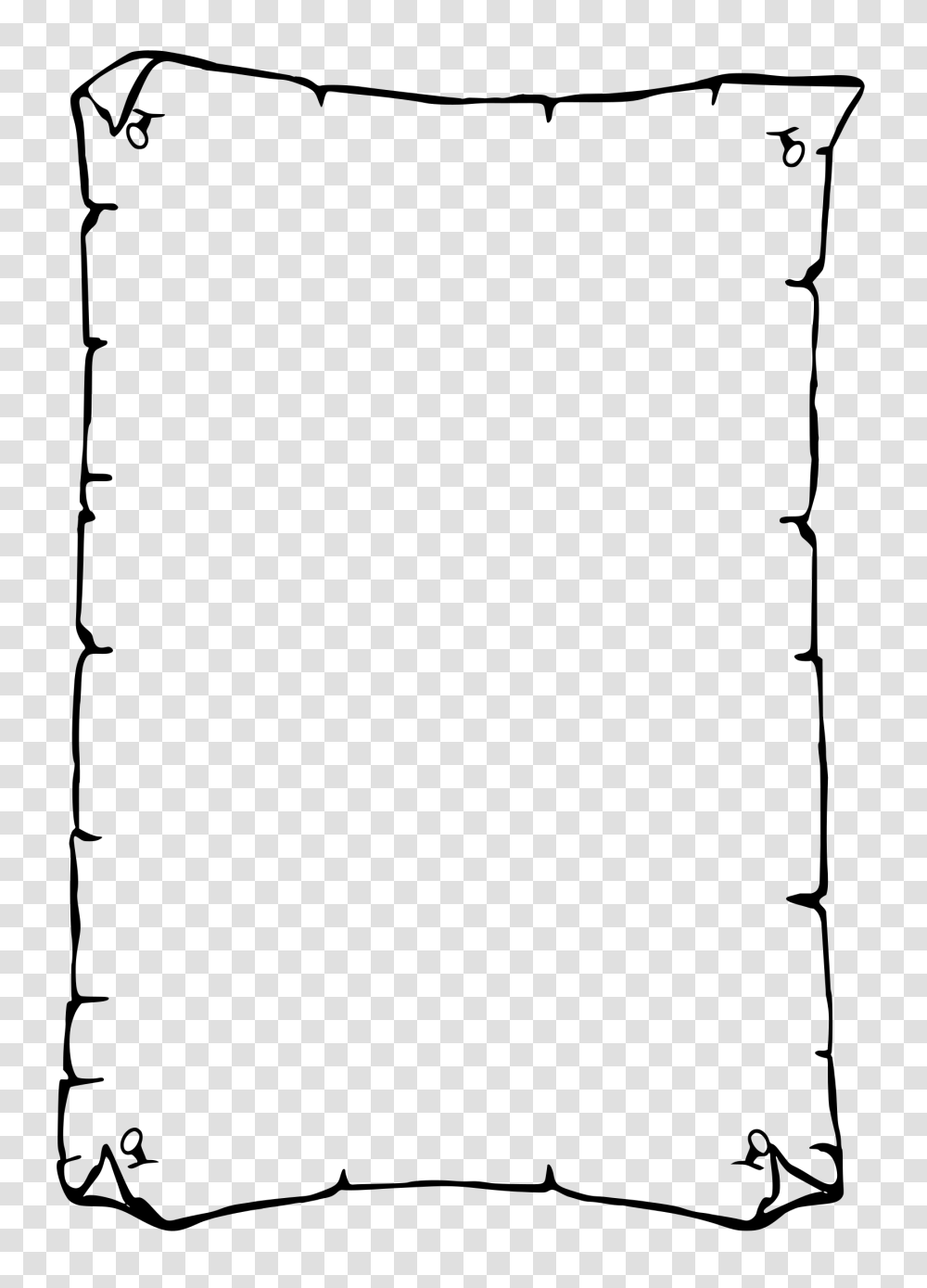 Old Paper Clipart Border, Gray, World Of Warcraft Transparent Png