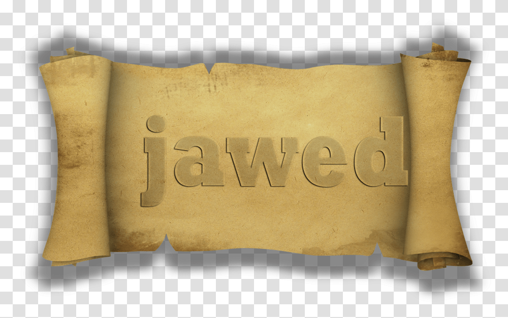 Old Paper Scroll Cushion, Box Transparent Png