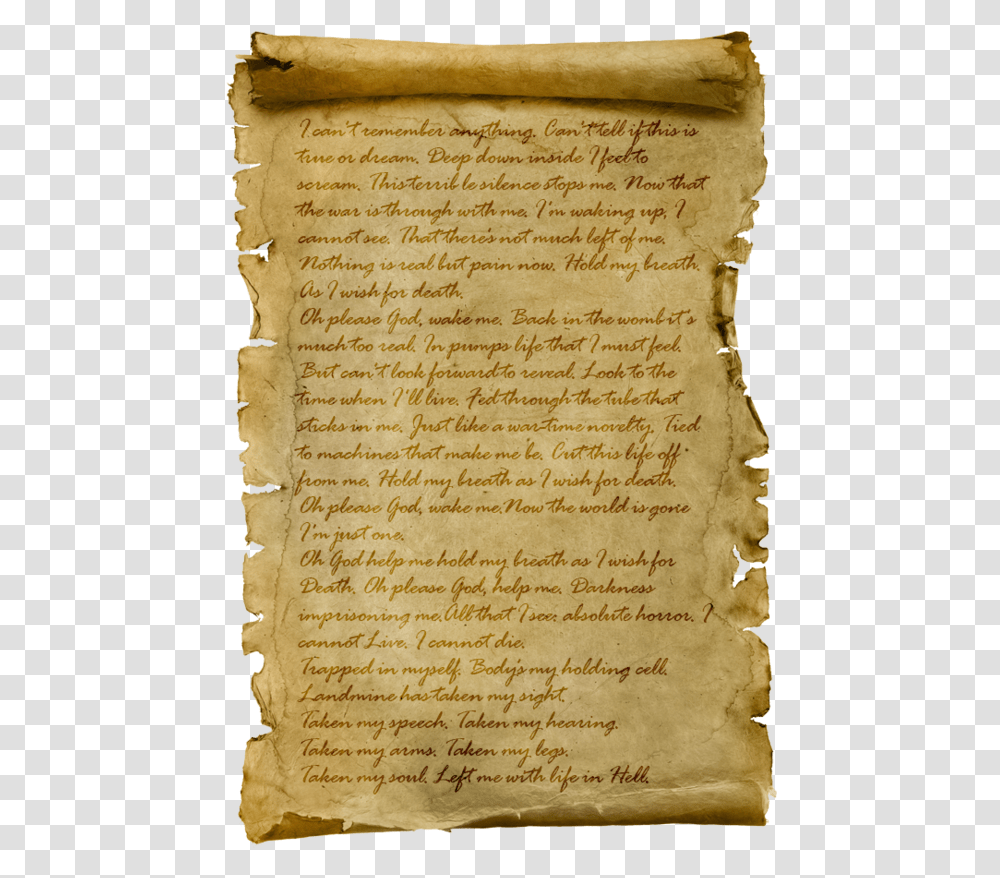 Old Paper Scroll Download Old Parchment Paper, Book, Page, Diary Transparent Png
