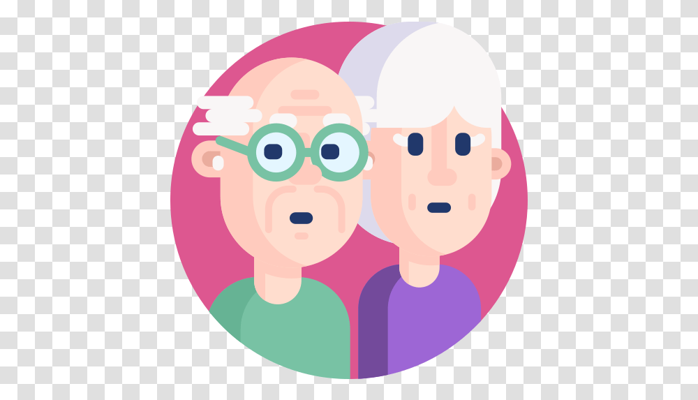 Old People Old People Flat Icon, Doodle, Drawing, Art, Graphics Transparent Png