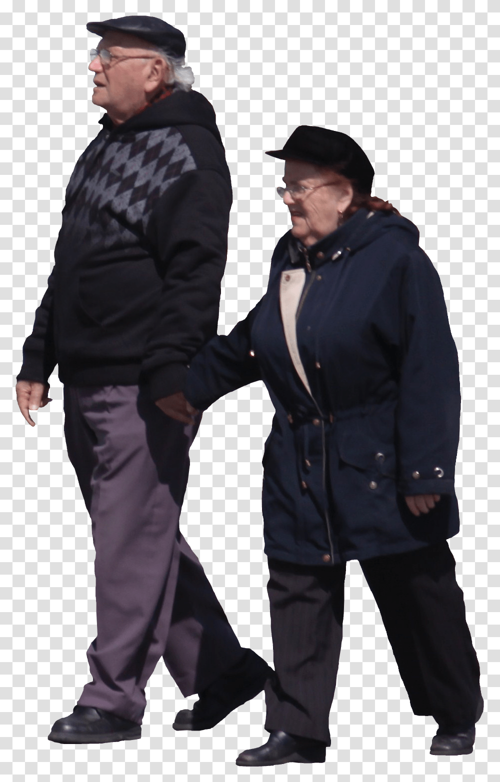 Old People Walking, Hand, Person, Long Sleeve Transparent Png