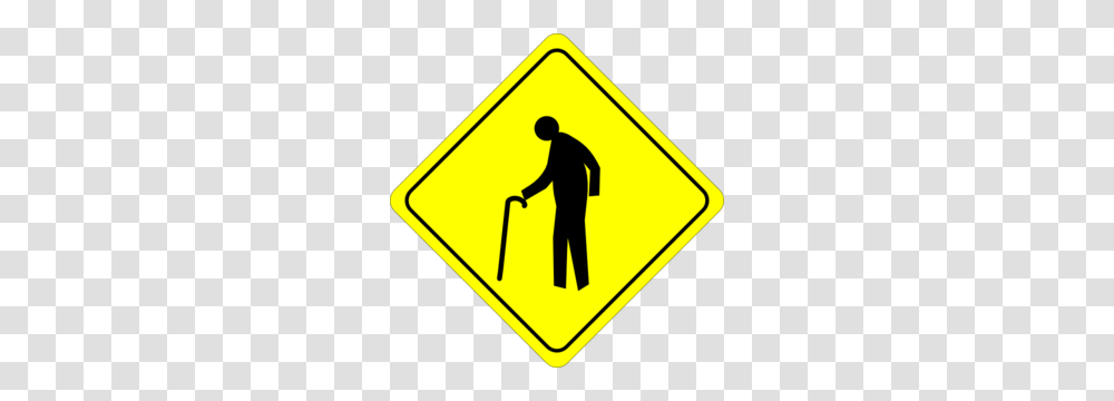 Old Person Crossing Sign Clip Art, Human, Road Sign Transparent Png