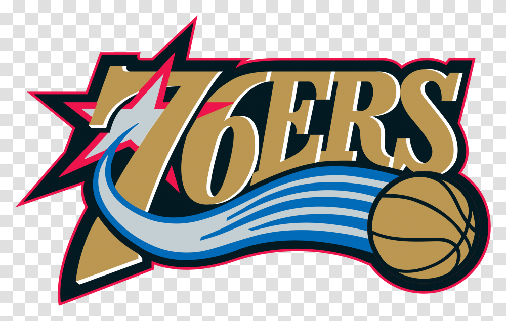 Old Philadelphia 76ers Logo, Alphabet, Word, Label Transparent Png