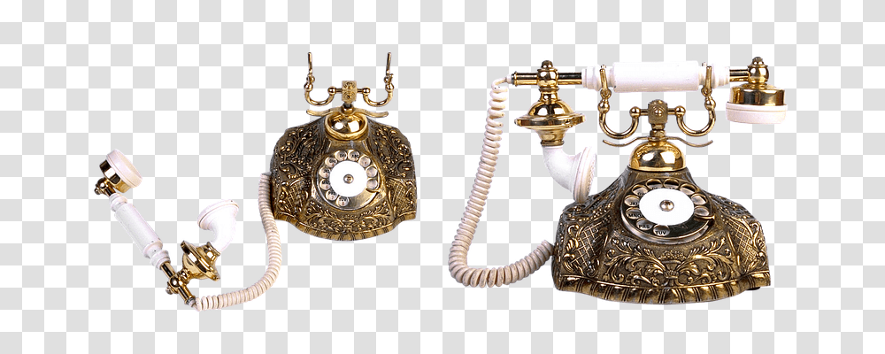 Old Phone Technology, Electronics, Dial Telephone, Bronze Transparent Png