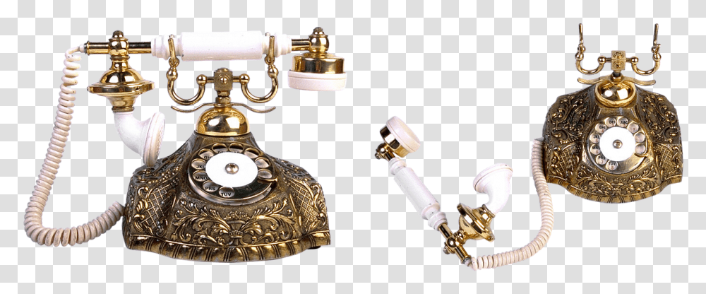 Old Phone Phone Link Free Photo Gold Old Telephone, Electronics, Dial Telephone, Bronze Transparent Png