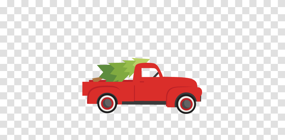 Old Pickup Truck Clipart Background Christmas Truck, Vehicle, Transportation, Fire Truck Transparent Png