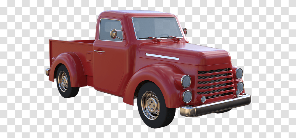 Old Pickup Truck, Vehicle, Transportation, Person, Human Transparent Png