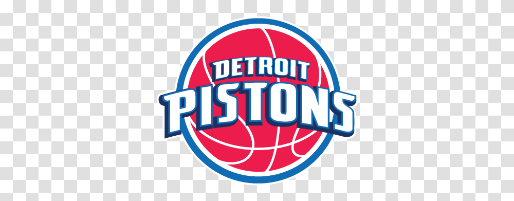 Old Pistons Detroit Logo Basketball Detroit Pistons Logo, Label, Text, Symbol, Leisure Activities Transparent Png