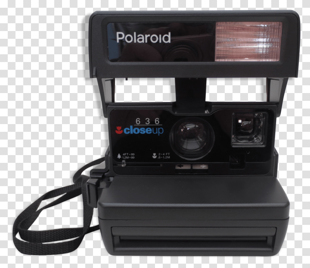 Old Polaroid Camera, Electronics, Digital Camera, Stereo, Video Camera Transparent Png