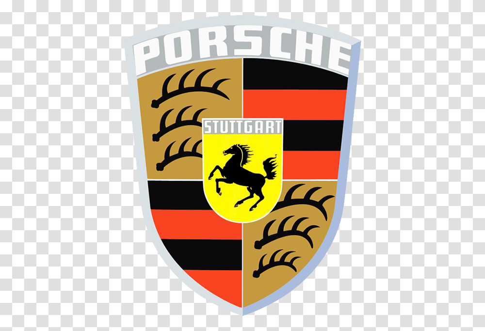 Old Porsche Logo Porsche Old Logo, Armor, Poster, Advertisement, Shield Transparent Png