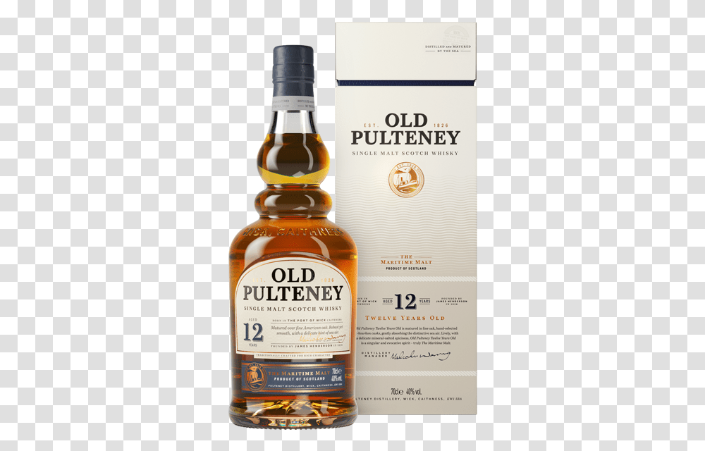 Old Pulteney 12 Years Old The Maritime Malt Detail Old Pulteney 12 New Range, Liquor, Alcohol, Beverage, Drink Transparent Png