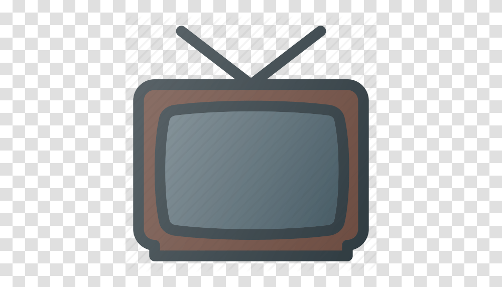 Old Retro Television Tv Vintage Icon, Monitor, Screen, Electronics, Display Transparent Png