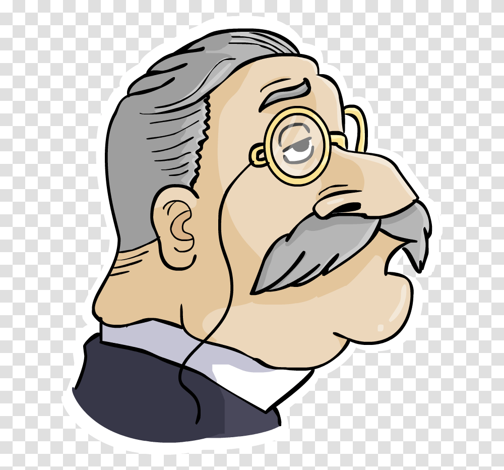 Old Rich Guy Old Rich Guy Cartoon, Head, Drawing, Face, Doodle Transparent Png