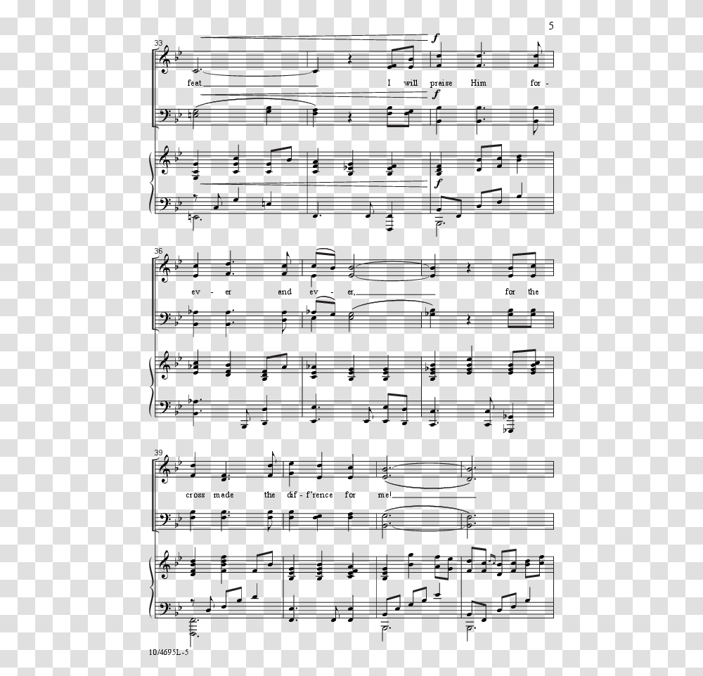 Old Rugged Cross Made The Difference Sheet Music Hd Sheet Music, Plot, Wall, Blackboard Transparent Png
