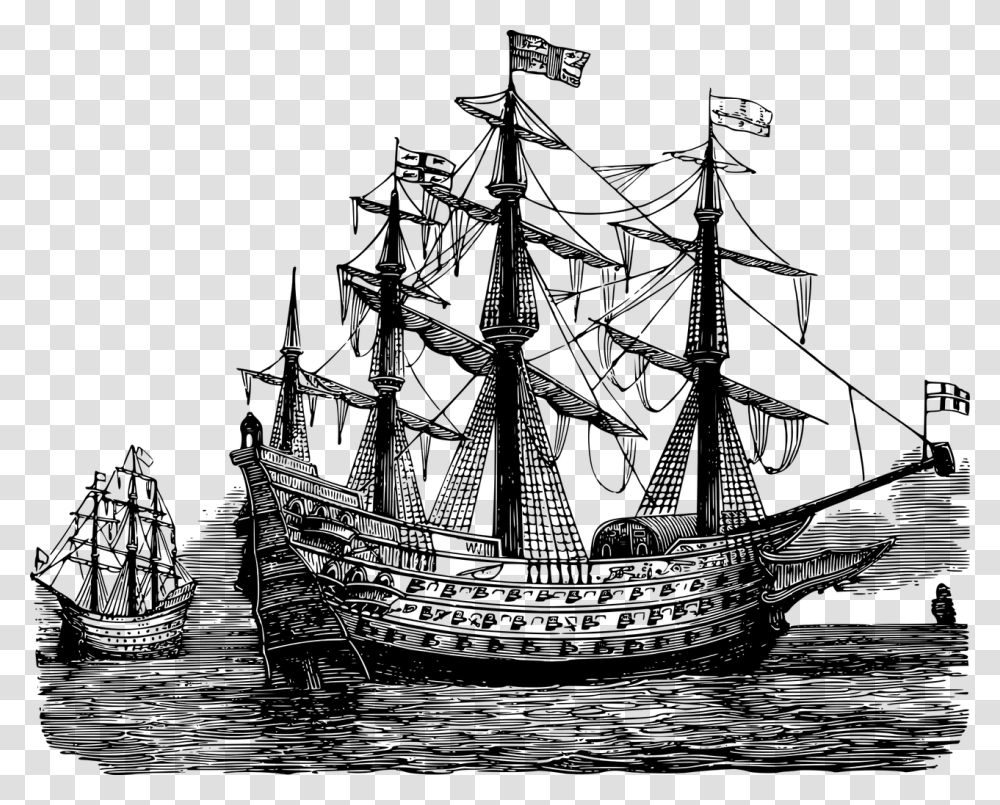 Old Sailing Ship Portable Network Graphics, Gray, World Of Warcraft Transparent Png