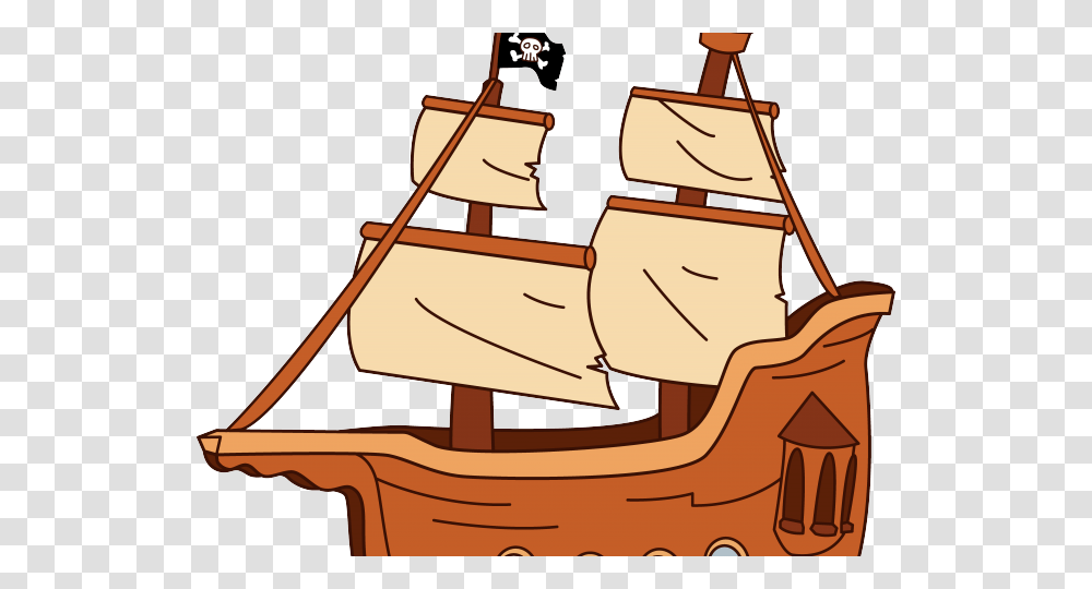 Old Sailing Ships Clipart Pirate Ship Pirate Ship Clipart, Transportation, Vehicle, Furniture, Boat Transparent Png