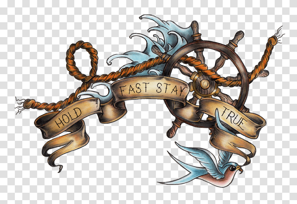 Old Sailor Tattoo Designs, Dragon, Gun, Weapon, Weaponry Transparent Png