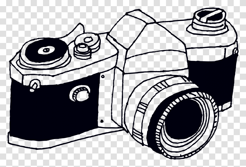 Old School Camera Illustration, Electronics, Digital Camera Transparent Png
