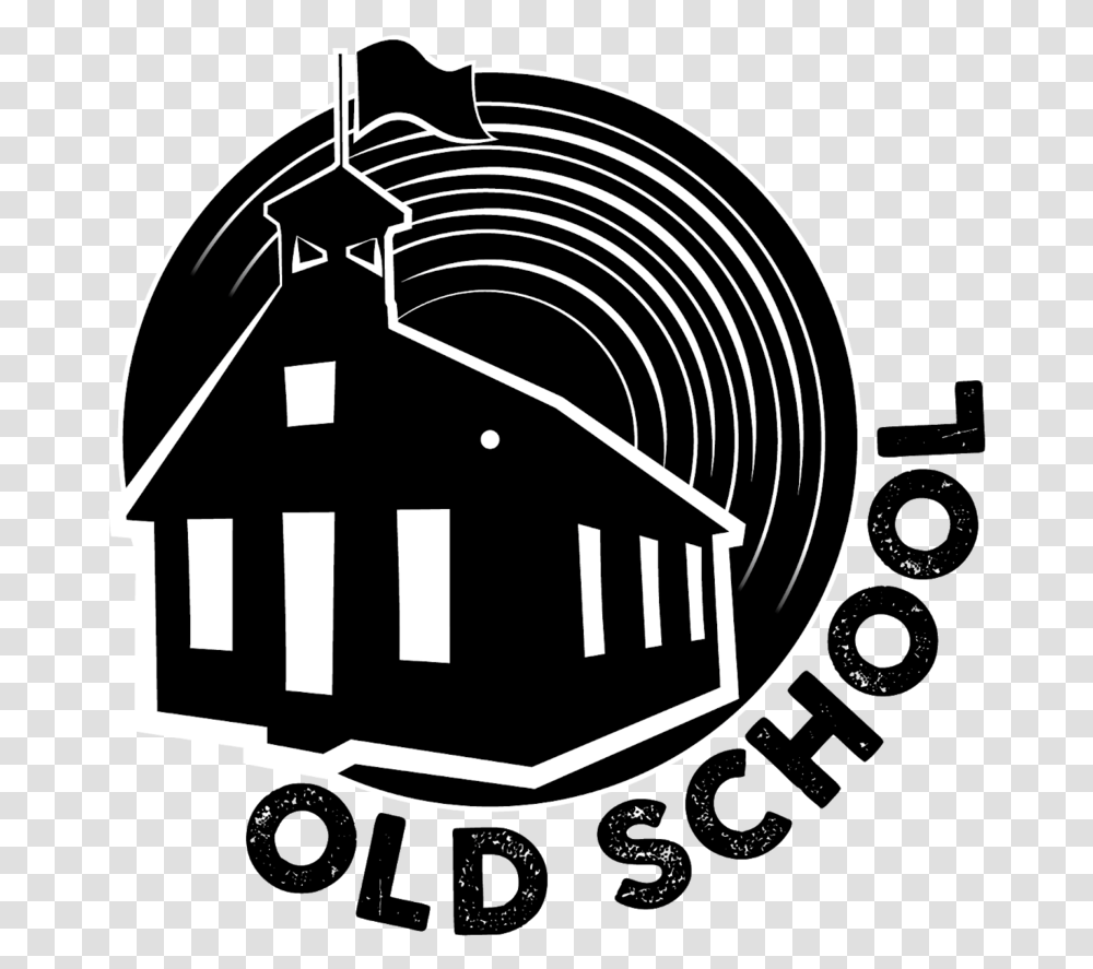 Old School Logo Final Black Illustration, Spiral, Coil, Tunnel Transparent Png