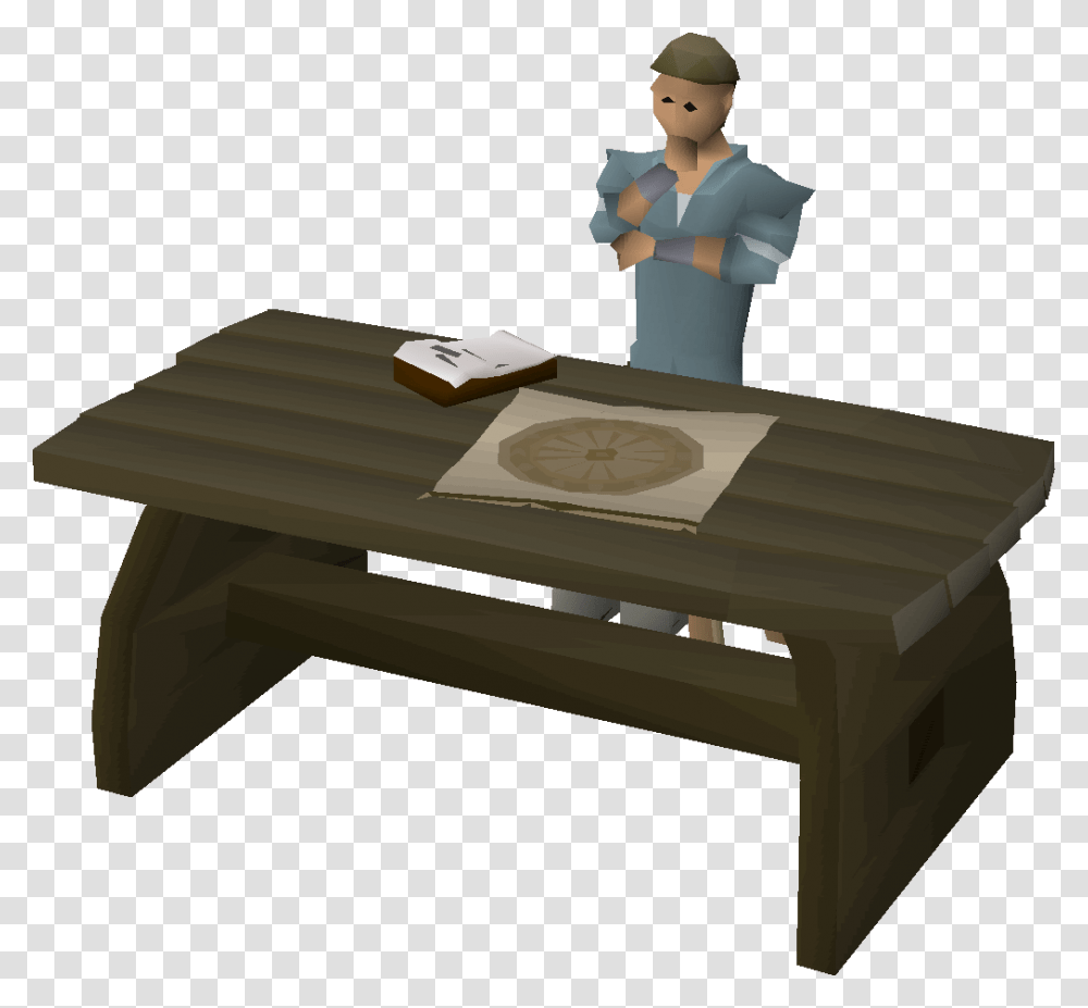 Old School Runescape Wiki Coffee Table, Furniture, Tabletop, Desk, Person Transparent Png