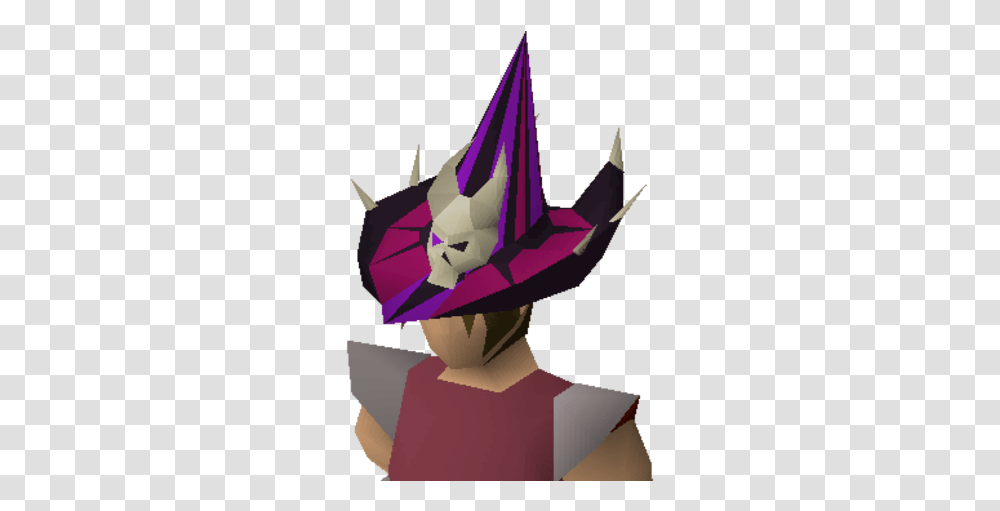 Old School Runescape Wiki Origami, Clothing, Apparel, Hat, Art Transparent Png