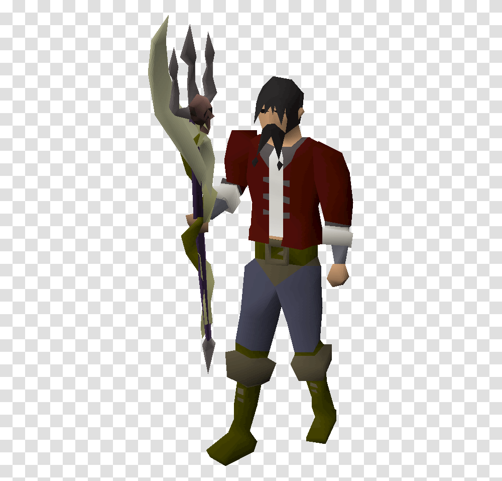 Old School Runescape Wiki Osrs Trident Of The Swamp, Person, Costume, Military Uniform Transparent Png