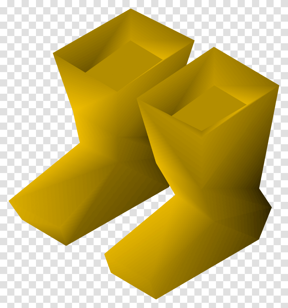 Old School Runescape Wiki Osrs Yellow Boots, Paper, Box Transparent Png