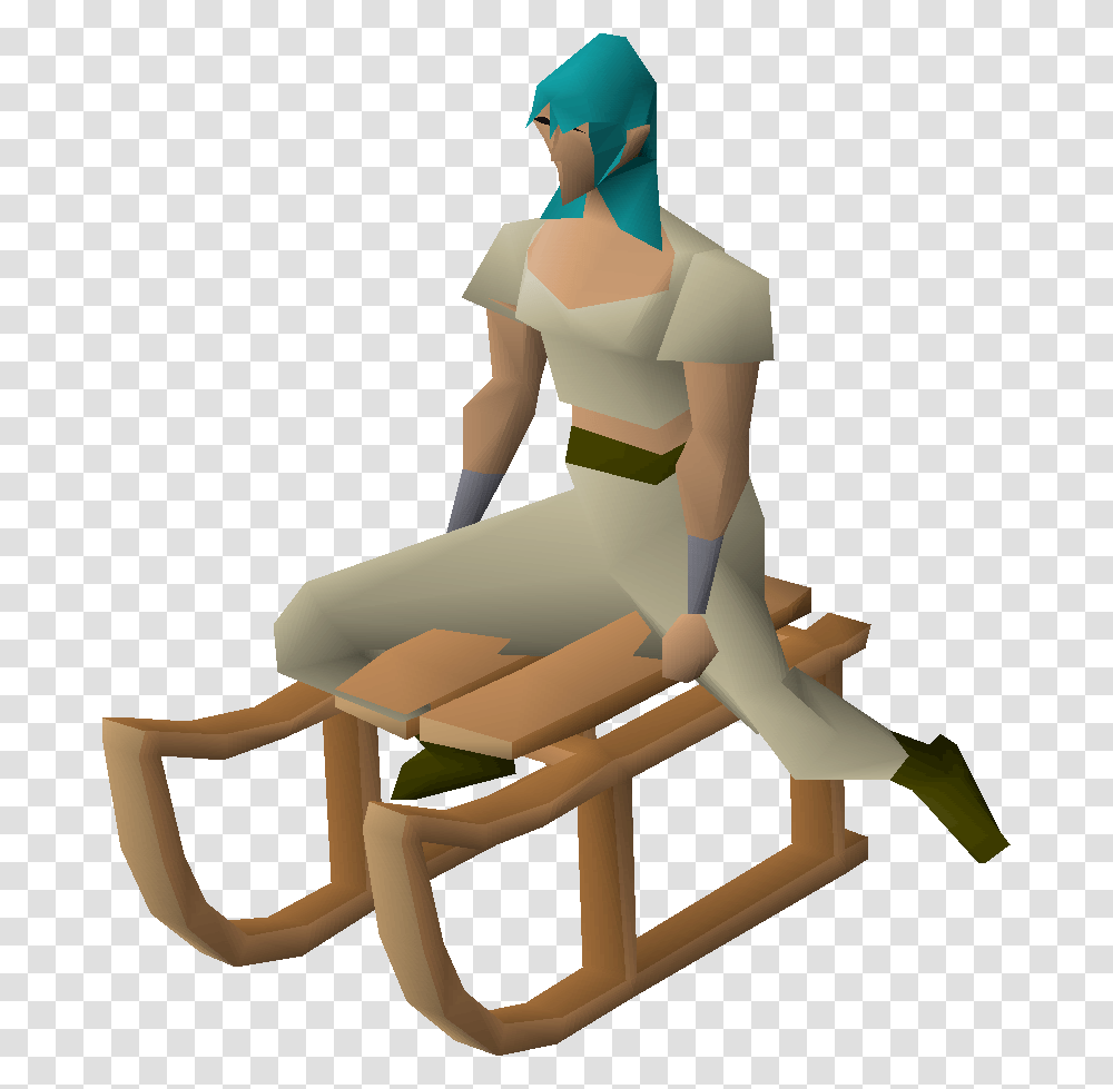 Old School Runescape Wiki Sitting, Toy, Sled, Furniture, Crib Transparent Png