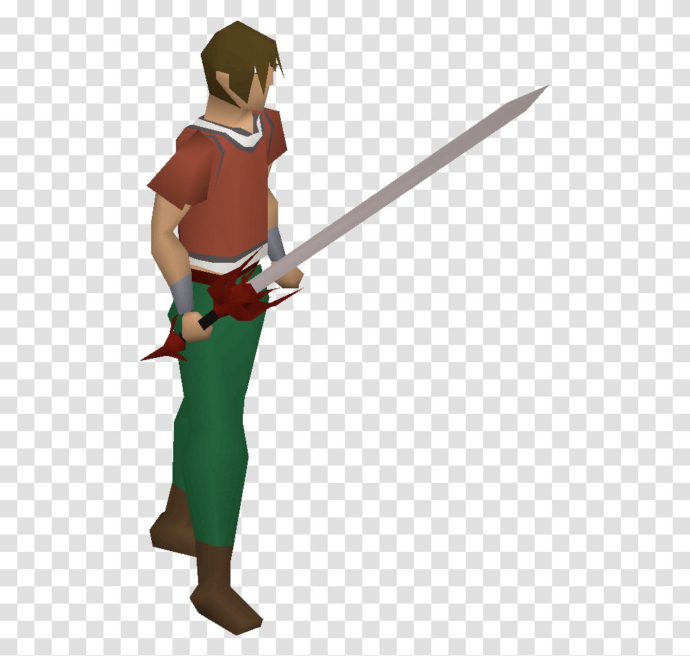 Old School Runescape Wiki Swords Osrs, Costume, Weapon, Bow, Person Transparent Png
