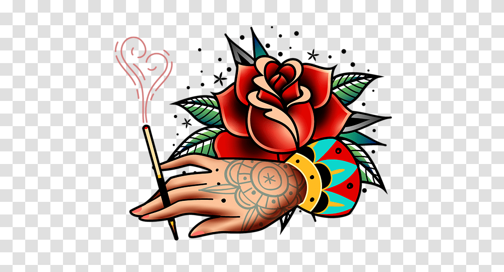 Old School Tattoo Hand Spiral Notebook For Sale, Skin, Drawing Transparent Png