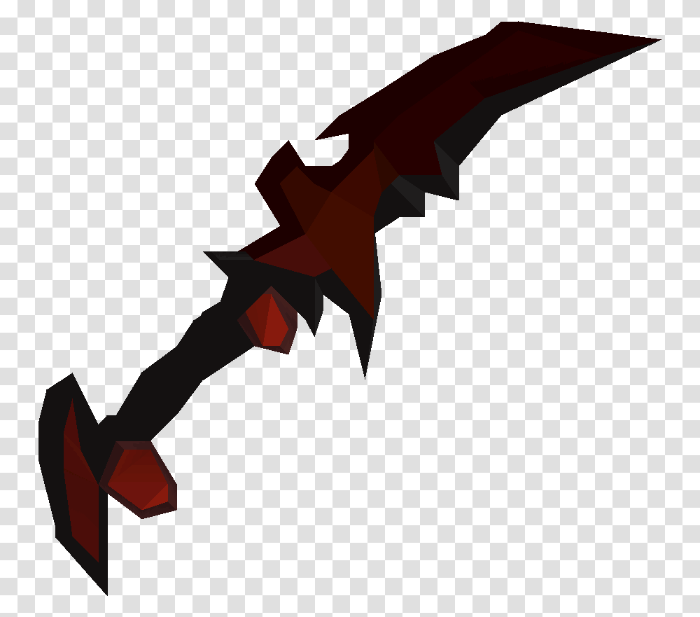 Old School Whip Abyssal Dagger P, Weapon, Weaponry, Knife, Blade Transparent Png