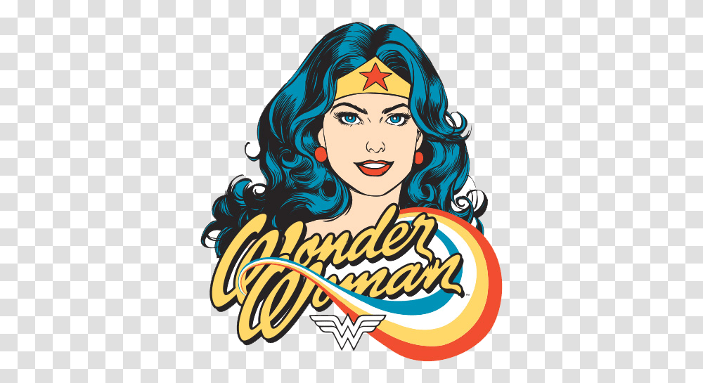 Old School Wonder Woman Logo, Person, Human, Female, Face Transparent Png