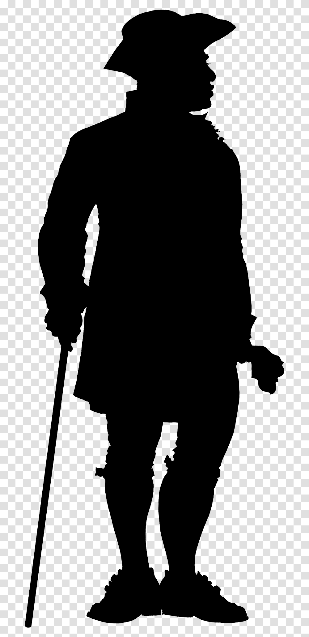 Old Soldier Silhouette, Apparel, Person, Sleeve Transparent Png