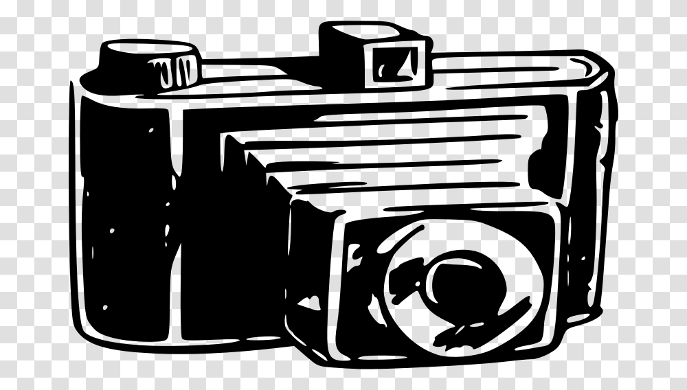 Old Style Camera Old Fashioned Camera Silhouette, Gray, World Of Warcraft Transparent Png