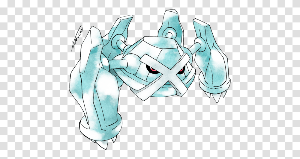 Old Style Metagross New Pokemon Old Style, Hand, Art, Statue, Sculpture Transparent Png