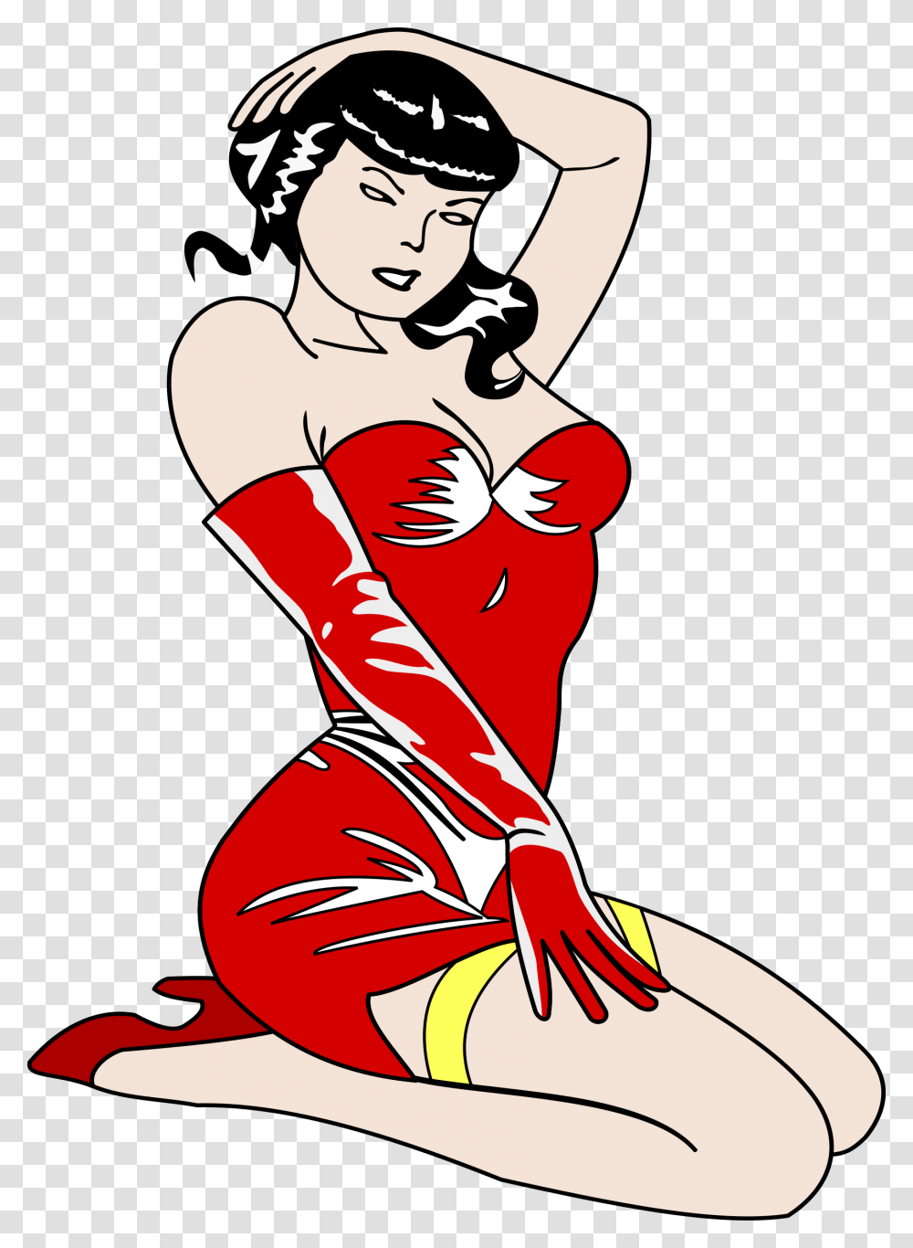 Old Style Pin Up Girl Icons, Person, Human Transparent Png