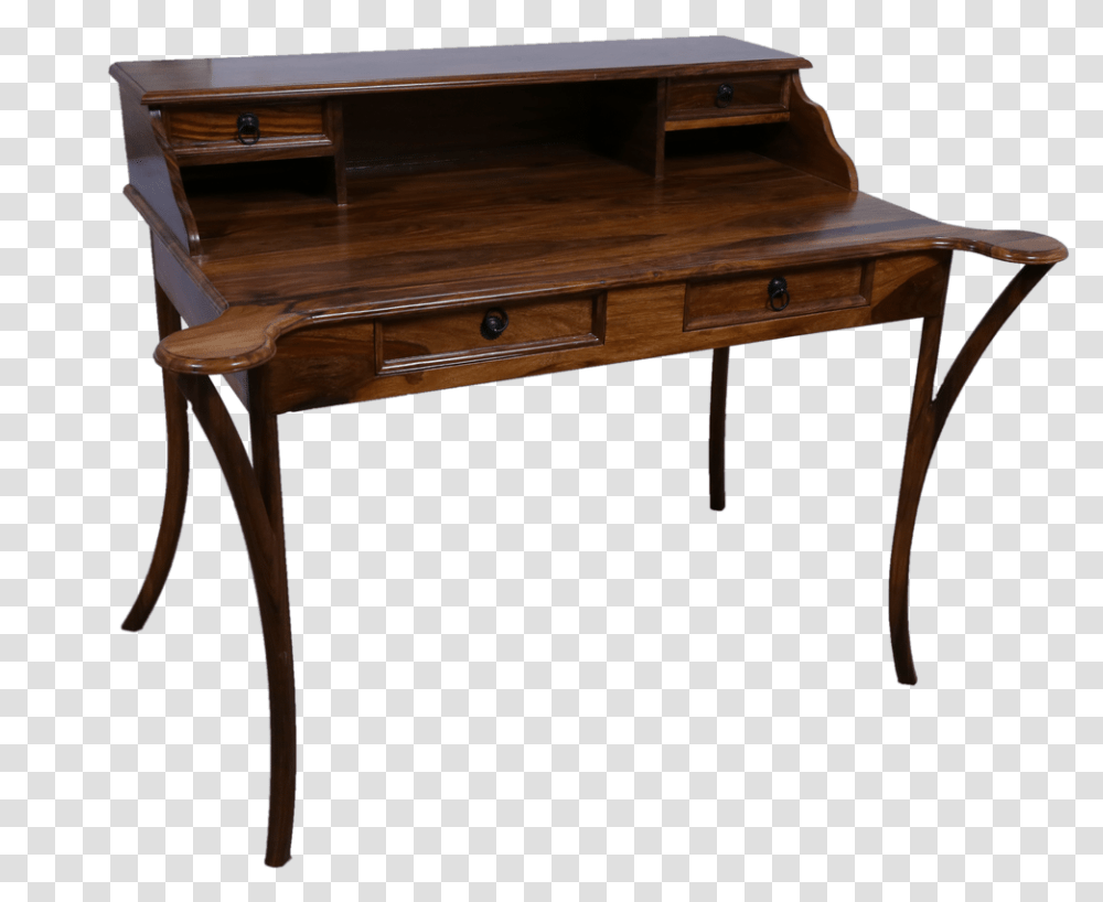 Old Style Study Table, Desk, Furniture, Electronics, Computer Transparent Png