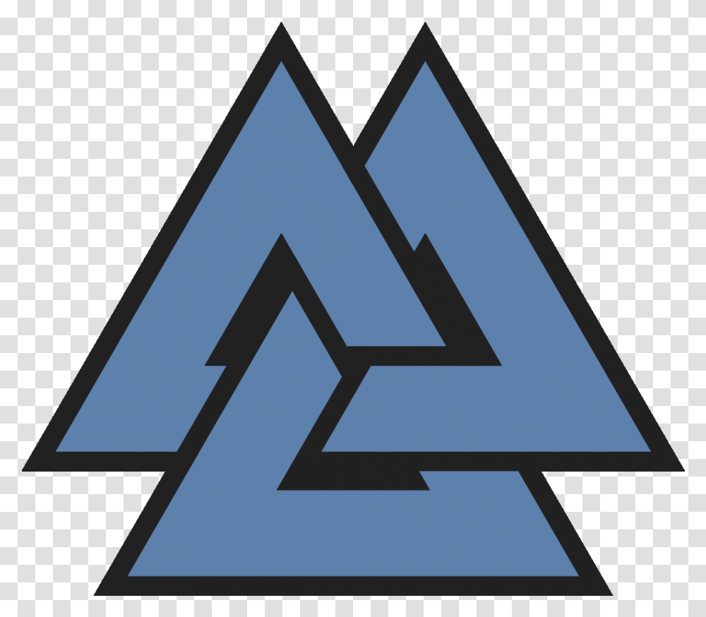Old Symbol Norse Triquetra Odin Valknut Valknut, Triangle, Text, Recycling Symbol, Number Transparent Png