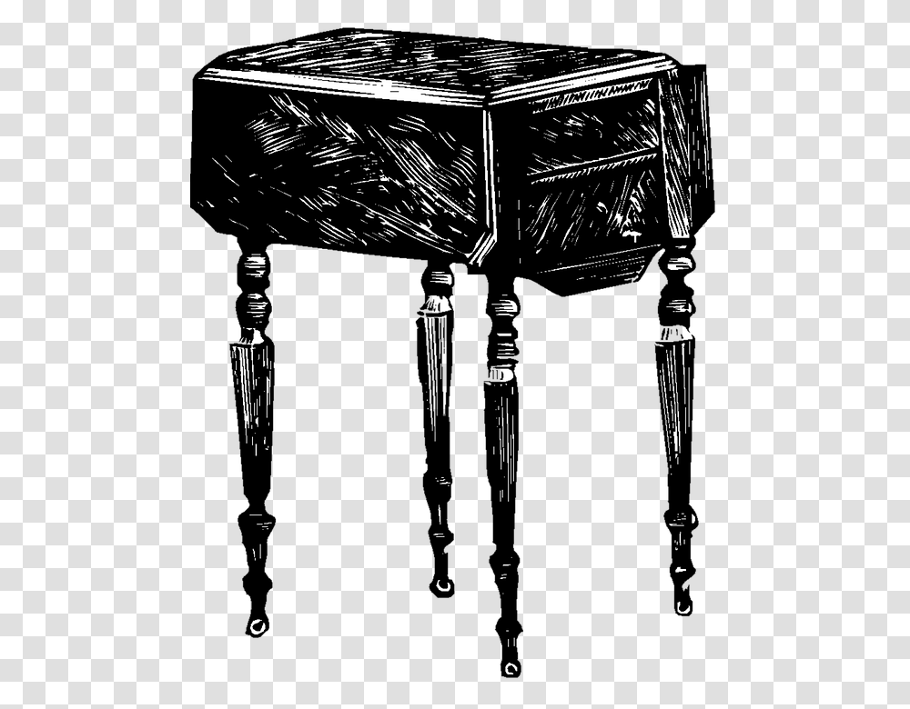 Old Table End Table, Building, Leisure Activities, Architecture, Piano Transparent Png