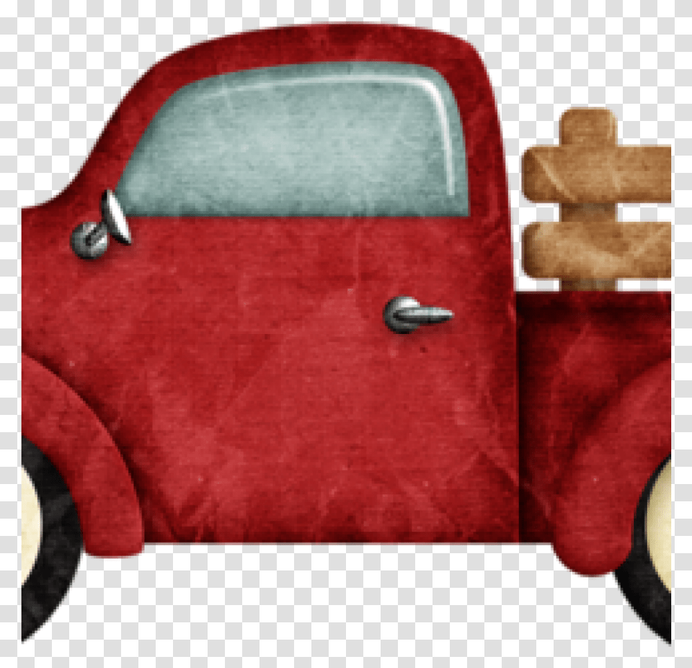 Old Truck Red Truck Clip Art, Cushion, Wheel, Machine, Tire Transparent Png