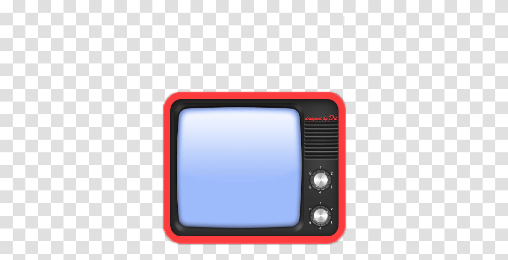 Old Tv Cartoon Red Download Television, Monitor, Screen, Electronics, Display Transparent Png