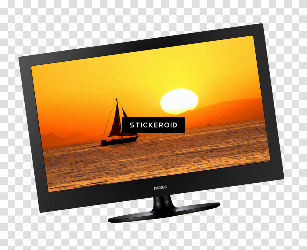 Old Tv Led Backlit Lcd Display, Monitor, Screen, Electronics, Boat Transparent Png