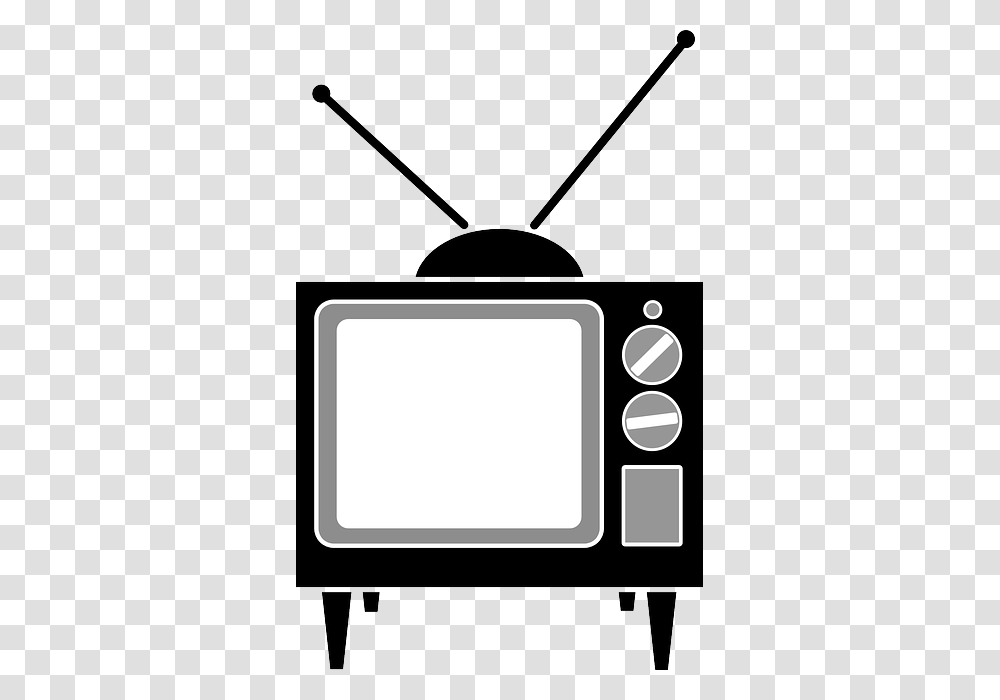 Old Tv Set With Indoor Antenna Clip Art Posters, Monitor, Screen, Electronics, Display Transparent Png