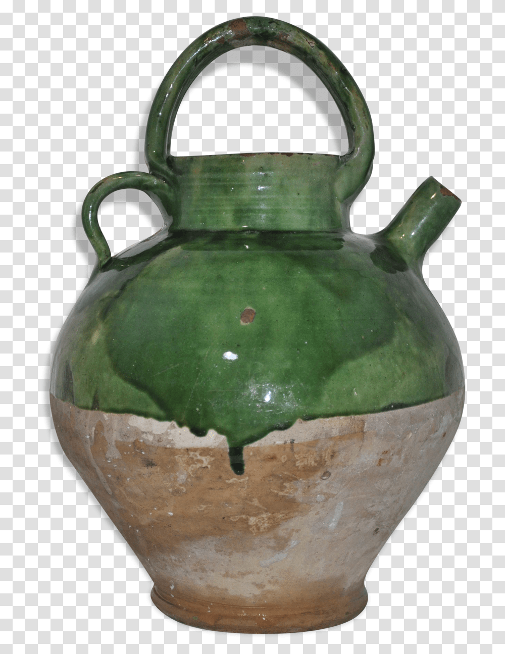 Old Water Pitcher Southern France Chevrette Ceramique, Jug, Pottery, Milk, Beverage Transparent Png